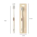 Wide head soft toothbrush with cloud-like bristles and independent packaging for oral care. - Brown