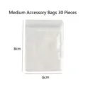 Bolsitas de plastico transparentes con cierre 8x6cm para joyas pequenas resellables 30pz - Tamaño Mediano 30 Piezas