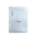 Fundas de recambio transparentes para archivador A5 album de tarjetas 10pcs - Páginas Interiores De 2 Bolsillos 10 Hojas