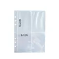 Fundas transparentes para tarjetas de fotos 4 bolsillos recambio para álbum de anillas - Páginas Interiores De 4 Bolsillos 10 Hojas