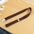 Ceinture élastique pour enfants marron réglable pour garçons et filles accessoire de pantalon. - Café