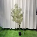 Artificial cherry blossom tree for wedding home decor fake flower plant white 1m - 130cm