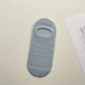 Hellblaue atmungsaktive Mesh-Fußschoner flache unsichtbare Bootssocken Damen minimalistischer Sommer. - Einheitsgröße / Blau