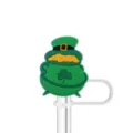 κάλυμμα καλαμακιού σιλικόνης Saint Patrick δοχείο χρυσού πώμα σκόνης για ποτήρι αξεσουάρ - JSPJ-5