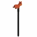 Cute cartoon horse gel pen with removable silicone cap, black ink writing instrument, fun kids toy. - Brown Pony