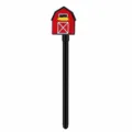 Cute farm barn silicone pen cap with black refill, detachable kids toy writing pen decoration. - Farm House