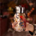 Mini thermos stile Guochao con motivo di carpe koi dorate, tascabile e portatile. - 300ml / Koi Fish