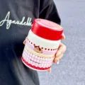 Cute stainless steel insulated water bottle with pink plaid and puppy design, portable student cup. - Single Cup / Red 200ML Mini Cute Pet Thermos Cup
