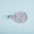 Tampone struccante in microfibra a goccia lavabile riutilizzabile puff per pulizia grigio - 8.5*12cm / Grigio