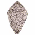 Leopard print coral fleece hair drying cap, thick super absorbent quick dry shower towel wrap. - Single-layer Purple
