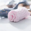 Rosa Baumwoll Gaze Baby Gesichtstuch sechs Schichten weich saugfähig Kleinkind Waschlappen - 25cm*25cm / Uni-Rosa