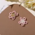 Accesorios de flores de cuentas DIY, cuentas tubulares rosas y transparentes, estilo. - Clip de estrella de dibujos animados rosa (My Melody)