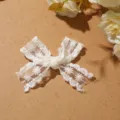 Witte kant strik diy haarspeld schoen bloem accessoire delicate ballet esthetiek decor - Stijl 4 Strik / Wit