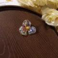 Translucent holographic acrylic flower DIY accessory for earrings and shoe charms. - Style 1 / 1 Piece