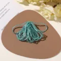 Summer sea salt blue handmade seed beads DIY accessories for island resort earrings and hairpins. - No.9 Hand Woven Style (A74-4-47-60) / 1 Piece / Sea Salt Blue