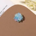 Handmade sea salt blue beaded flower DIY accessory, perfect for island vacation style and brooch. - No.29 Flower Style (A74-2-55-60) / 1 Piece / Sea Salt Blue
