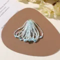 Handmade light blue beaded tassel DIY accessory for earrings brooch and hairpin crafts. - No.2 Tassel Ornament Style (A74-4-47-60) / 1 Piece/Pack / Sea Salt Blue