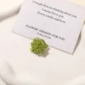 Green beaded flower DIY accessory, charming floral charm for earrings and shoes. - Style 4 / 1 Piece