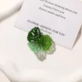 Green beaded flower DIY accessories, suitable for earrings, hair clips and shoe charms. - Style 32 / 1 Piece
