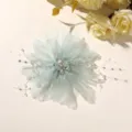 Exquisite light green mesh crystal beaded flower detail, perfect for DIY hair clips and corsages. - 1 Piece/Pack / Mint Green