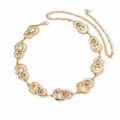 Cintura da donna geometrica in metallo stile europeo, catena in oro alla moda per abbigliamento. - 113cm / Oro