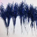 Blue glitter curly twig branches detail shot for home party and holiday decor, 16pcs - 16 Branches Pack / Blue