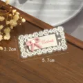 Υφασμάτινο μπάλωμα δαντέλας με ροζ κεντημένο φιόγκο και χειροποίητη λεπτομέρεια, ιδανικό για DIY. - Ροζ Φιόγκος Χειροποίητο (Στυλ 3)