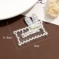 Leuke konijnenoor kant patch DIY kleding accessoire geborduurde parel stof applicatie 4cm - Stijl 1