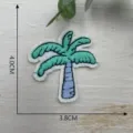 Borduursel palmboom patch DIY kleding applicatie, stoffen patch van hoge kwaliteit. - Stijl 2