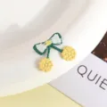 Leuke geborduurde kersenbloem patch voor DIY haarspelden kleding accessoires deco - Gele Kers