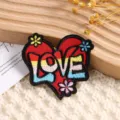Écusson brodé cœur LOVE DIY vêtements faits main pull accessoire décoratif appliqué badge - Style 10