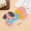 Leuke tekenfilm hond handdoek borduurwerk patch DIY teckel stof sticker voor kledingstukken - Roze Puppy / 22.5x17cm