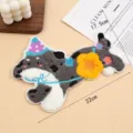 Schattige cartoon puppy badstof borduurwerk patch voor voor DIY kleding en hoed decoratie. - Grijze Dalmatiër / 22x17.5cm