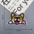 Schattige Corgi hond borduurwerk patch cartoon dier kleding strijkijzer op badge - Patch Stijl 8