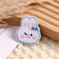 Cute cartoon rabbit embroidery patch DIY clothing accessory embroidered decorative badge iron on - Winking Bunny