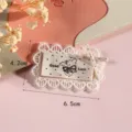 Schattige Koreaanse stijl cartoon kant patch met Engels borduurwerk voor kleding. - Stijl 1
