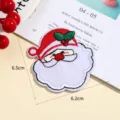 Kerst de Kerstman geborduurde patch DIY kleding accessoire decoratieve badge applicaties - Stijl 3 (6.2x6.5cm)
