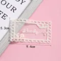 Toppa ricamata in pizzo bianco applicazione in tessuto diy accessori per abbigliamento. - Stile 5