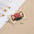 Gebreide strik patch geborduurde bloem kleding accessoire decoratieve lap 5x3.5cm - Stijl 4