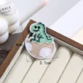 Niedlicher Dino Stickerei Aufnäher DIY Kleidung Zubehör Reparatur Dekor Abzeichen. - Stil 3 (Dinosaurier)