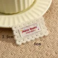Kant geborduurde patch handgemaakte kleding accessoire decoratieve badge 6x3.5cm - Patroon #1