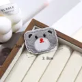 Cute grey puppy embroidered cloth patch for clothing repair and DIY decorative accessories. - Style 5 (Puppy)
