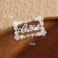 Witte kant borduurwerk patch DIY kleding decoratieve accessoire, fijne rechthoek. - Polka Dot (#4)