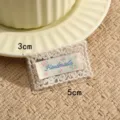 Lace handmade embroidered cloth patch letter DIY sewing accessory clothing badge size 3x5cm - Geometric #5