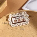 Cute cartoon bear lace patch DIY hair accessory clothing decorative material style - Style 6