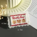 Kant geborduurde patch schattige beren DIY kleding accessoire decoratieve badge applicatie - Stijl 1