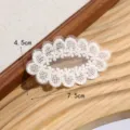 Beige lace embroidery applique patch floral clothing accessories diy 7.5x4.5cm craft - Beige Lace Applique