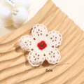 Graziosa toppa di fiore in pizzo all'uncenetto ricamo accessorio fai da te abbigliamento - Stile 7 (Bordo in Pizzo)