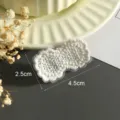 Λευκό κέντημα δαντέλα λουλούδι patch DIY χειροποίητο αξεσουάρ για ρούχα παπούτσια τσάντες 4.5cm - Στυλ 4