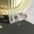 Toppa ricamata in tessuto di pizzo etichetta accessorio abbigliamento DIY con orsetto, 6cm. - Stile 7
